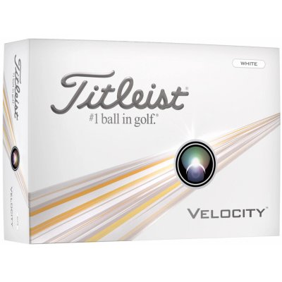 Titleist Velocity 2024 bílé 12 ks – Sleviste.cz