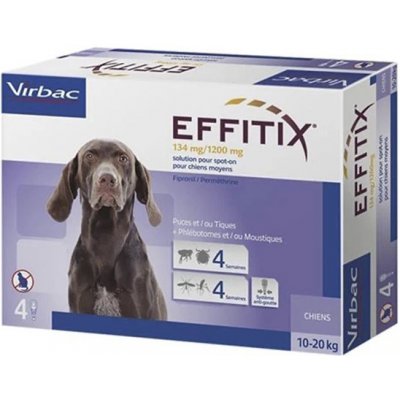 Effitix Spot-on M pro psy 10 - 20 kg 4 x 2,2 ml – Zboží Mobilmania