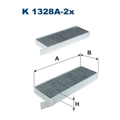 FILTRON Filtr, vzduch v interiéru K1328A-2x – Hledejceny.cz