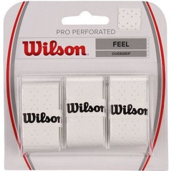 Wilson Pro overgrip Perforated 1ks bílá