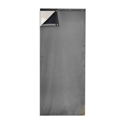 Termoizolační, voděodolný, akustický závěs do dveří se zavěšením grommet top nebo na suchý zip - Světle šedý, 70 x 200 cm – Zbozi.Blesk.cz