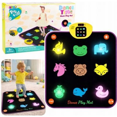 LeanToys Hudební taneční podložka se zvířaty 5 režimů 3 úrovně obtížnosti světla – Hledejceny.cz