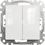 Schneider Electric SDD111108 Sedna Design Přepínač dvojitý střídavý ř.6+6, Bílá – Hledejceny.cz