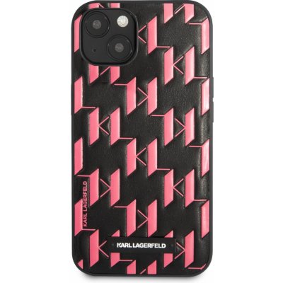 Pouzdro Karl Lagerfeld Monogram Plaque iPhone 13 Pro růžové – Zboží Mobilmania
