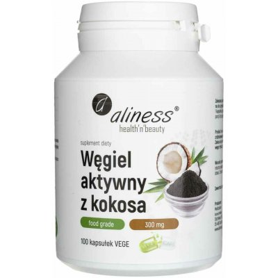 Aliness Kokosové Aktivní Uhlí 100 Veg kapslí – Hledejceny.cz