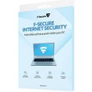 antivir F-Secure Internet Security 3 lic. 1 rok elektronicky (FCIPOB1N003G1)