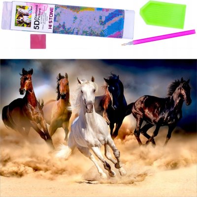 Norimpex Diamantové malování Splašené stádo 30 x 40 cm – Hledejceny.cz