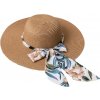 Klobouk Amparo Miranda dámský klobouk s mašlí hnědá