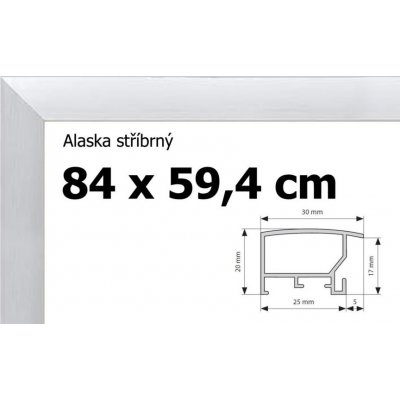 BFHM Alaska hliníkový rám na puzzle 84x59,4cm stříbrný – Zboží Mobilmania