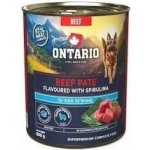 Ontario Adult hovězí pate s příchutí spirulíny 800 g – Sleviste.cz