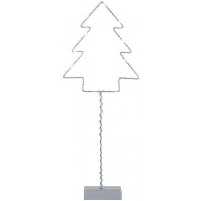 Star Trading Drátěný svícen stromek LED 42 cm stříbrná – Zboží Mobilmania