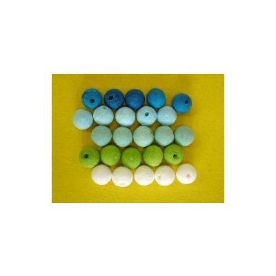 BD-Tova Kulička vatová ø 15 mm modrozelený mix 25 ks – Hledejceny.cz