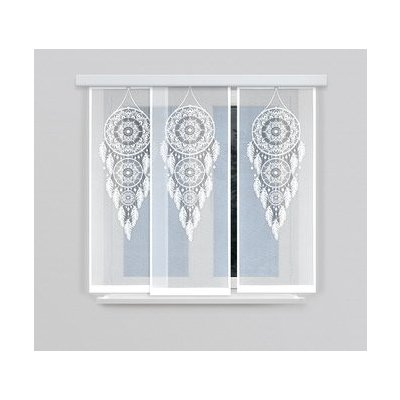 Panelová dekorační záclona na žabky APACHE bílá, šířka 60 cm výška 160 cm (cena za 1 kus panelu) MyBestHome – Hledejceny.cz
