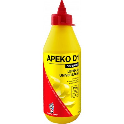 APEKO D1 lepidlo na dřevo, papír, kůži s aplikátorem 250 g