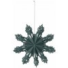 Vánoční dekorace Závěsná vánoční dekorace průměr 15 cm Broste SNOWFLAKE-S zelená