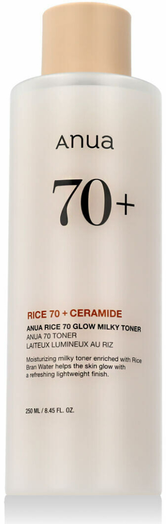 Anua Rice + Ceramide 70% Glow Milky Toner 250 ml