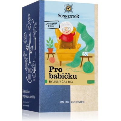 SONNENTOR Pro babičku BIO bylinný čaj dvoukomorový sáček 18 x 1,5 g – Zbozi.Blesk.cz