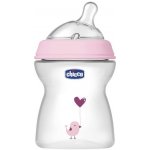 Chicco Natural Feeling kojenecká láhev růžová 250ml – Zbozi.Blesk.cz