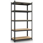 Tvuregal.cz Regál Economy 200 x 120 x 40 5 polic lak černý – Hledejceny.cz