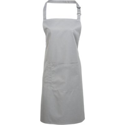 Premier Workwear Pracovní zástěra za krk s kapsou PR154 Silver Pantone 428 72x86cm – Zboží Mobilmania