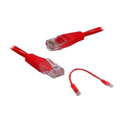 Lexton 37120357R UTP, patch, RJ45 CAT5E, 0,25m, červený – Zboží Mobilmania