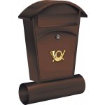 Poštovní schránka se stříškou oblou + zásobník na noviny (c) – Hledejceny.cz