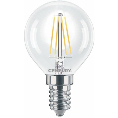 Century LED FILAMENT MINI GLOBE ČIRÁ 4W E14 2700K 470Lm 360d 45x76mm IP20 CEN INH1G-041427 Teplá bílá Čirá – Hledejceny.cz