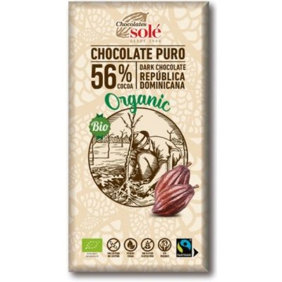 Chocolates Solé 56% čokoláda BIO 100 g