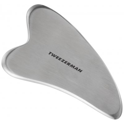 Tweezerman Stainless Steel Gua Sha –⁠⁠⁠⁠⁠⁠ masážní nástroj na obličej z nerezové oceli – Zboží Dáma