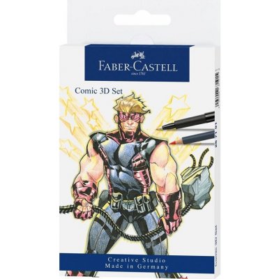 FABER-CASTELL Kreativní sada PITT Artist Pen Comic 11 ks 3D set – Hledejceny.cz