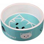 Trixie keramická miska MIMI s kočičí hlavou 0,3 l/12 cm Modrá – Zboží Dáma