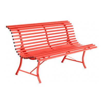 Fermob Louisiane Steel Bench 150 cm oranžová