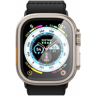 Spigen ochranné sklo tR Slim Pro pro Apple Watch Ultra 49mm, titanová AGL06161 – Zboží Živě