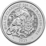 The British Royal Mint platinová mince Bull of Clarence 2023 heraldická série 1 oz – Zboží Dáma