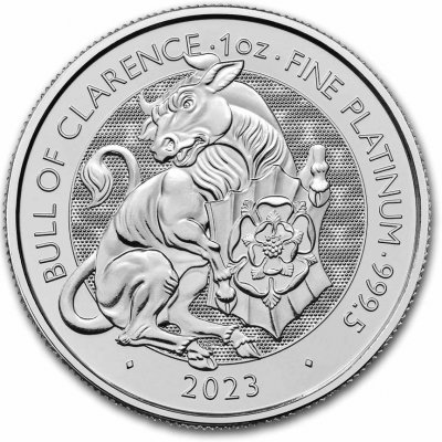 The British Royal Mint platinová mince Bull of Clarence 2023 heraldická série 1 oz – Zboží Dáma