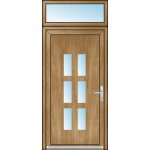 OknaDvereNaMiru.cz Vchodové dveře STYL 114 + Nadsvětlík bílá 110 x 220 cm – Zboží Mobilmania