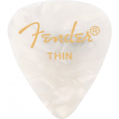 Fender Premium Celluloid Picks, 351 Shape - trsátka (více variant) Fender Premium Celluloid Picks, 351 Shape: White Moto / Thin – Hledejceny.cz