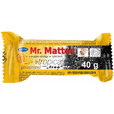 Mr. Mattes 3v1 WC závěs Tropical náhradní náplň 40 g – Hledejceny.cz