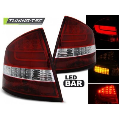 ZADNÍ SVĚTLOMETY ŠKODA OCTAVIA 2, 2004-2013, SEDAN LED BAR ČERVENÉ, BÍLÉ – Hledejceny.cz