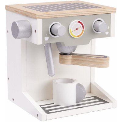 KIK KX6283 kávovar s hrníčkem dřevný – Zboží Dáma