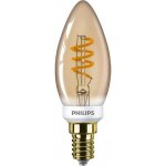 Philips LED žárovka E14 Vintage Classic svíčka B35 3,5-15W SRT4 2000K GOLD – Hledejceny.cz