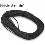 Černá, voskovaná šňůrka, 1mm (5m) – Hledejceny.cz
