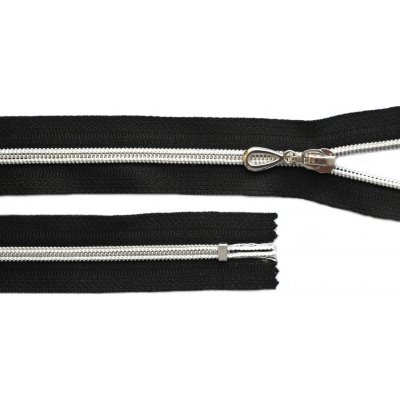 Prima-obchod Spirálový zip se stříbrnými zoubky No 5 délka 14 cm, barva Černá – Hledejceny.cz