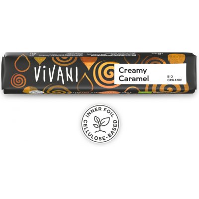 Vivani Tyčinka čokoládová mléčná karamel 40 g – Hledejceny.cz