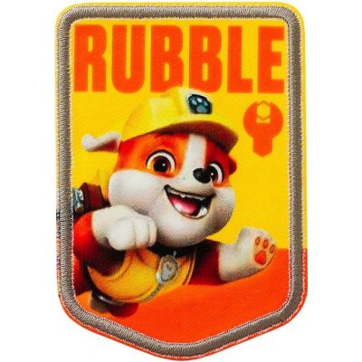 Nažehlovačka Tlapková patrola Rubble 7,8 x 5,5 cm Monoquick – Zboží Dáma