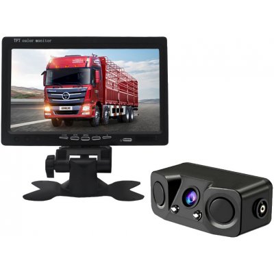 Parkovací a couvací set - LCD monitor 7" + AHD kamera se 2 senzory – Zboží Živě