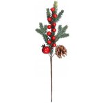 Garden Nohel Umělá rostlina větvička šiška, šípek, bobule 34 cm – Hledejceny.cz