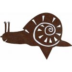 CORGARDEN Šnek 28 × 19 cm corten – Zboží Dáma