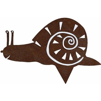 CORGARDEN Šnek 28 × 19 cm corten – Zboží Dáma
