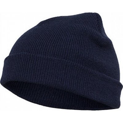 Flexfit Silná ohrnovací beanie z husté pleteniny modrá námořní – Hledejceny.cz